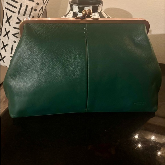 American Leather Co. Handbags - American Leather Co Grace Oversized Clutch NWT